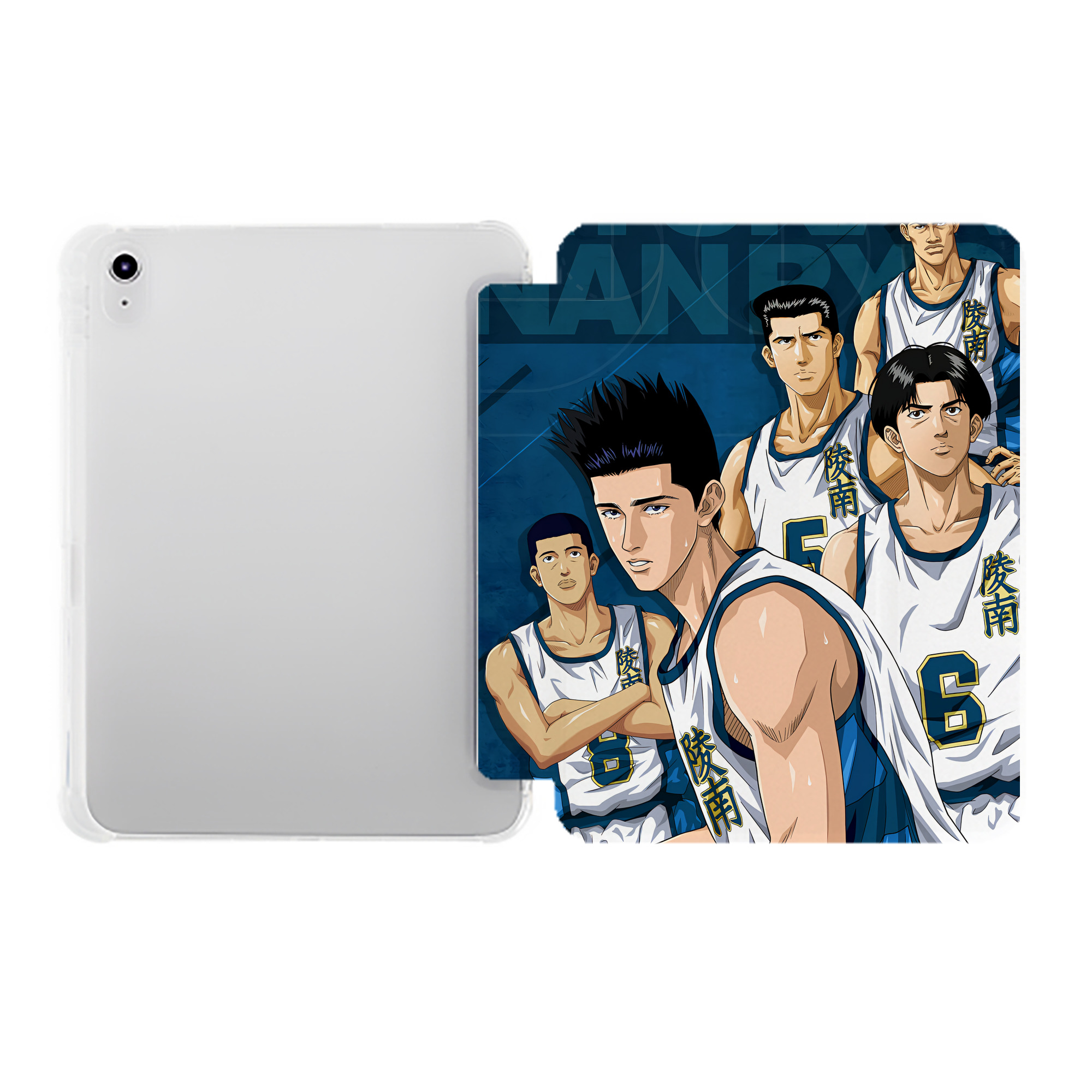 （画像用） SLAM DUNK／スラムダンク IPad ケース ペン収納付き 三つ折りスタンド PUレザー×シリコン 対応機種9.5/10.5/10.9インチ
